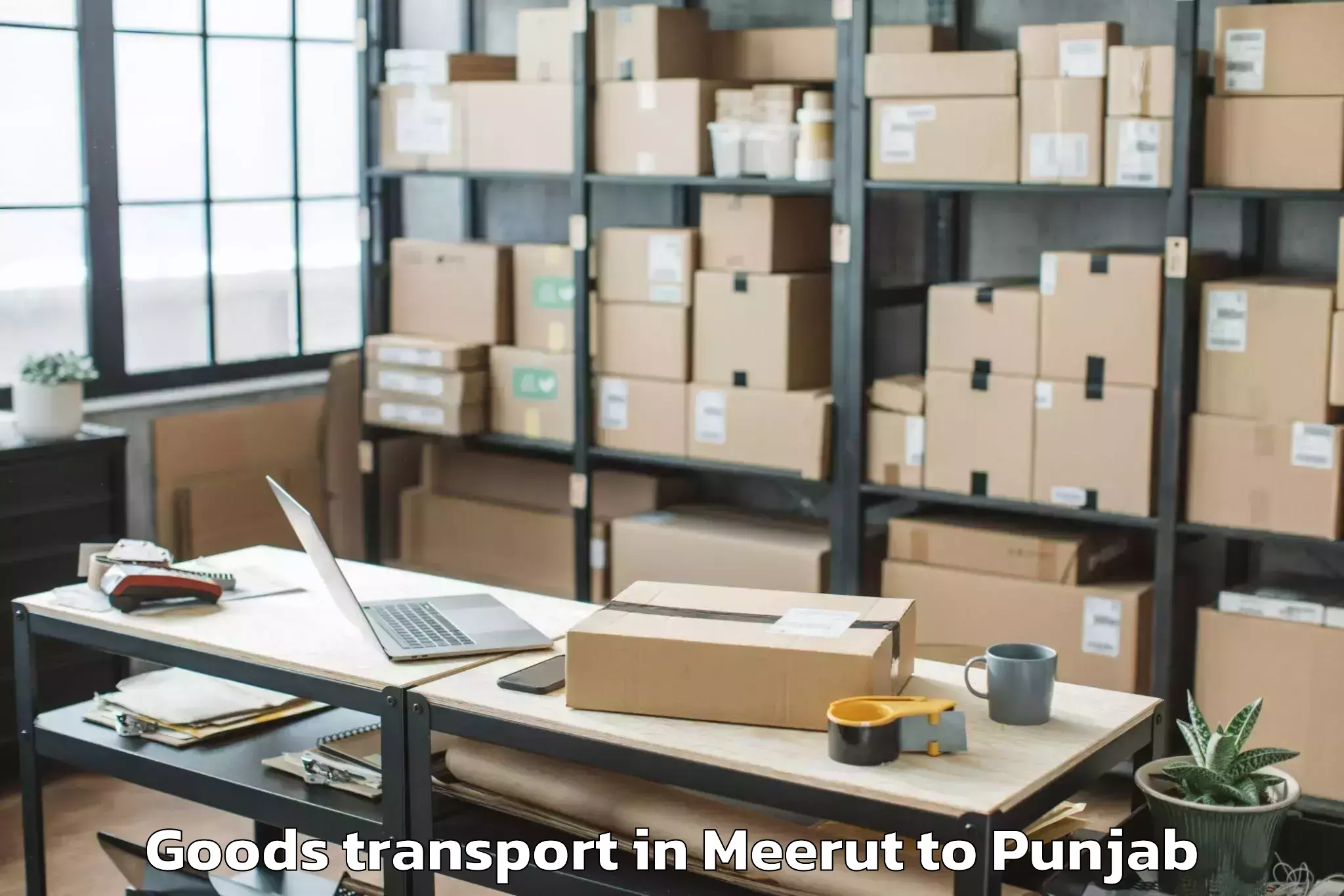 Trusted Meerut to Machhiwara Goods Transport